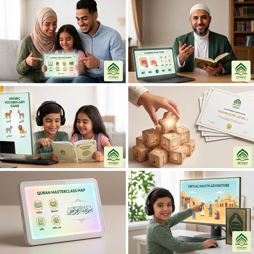 القرآن واللغة العربية والدراسات الإسلامية أونلاين: دروس تفاعلية يألفها الطفل ويحبها.